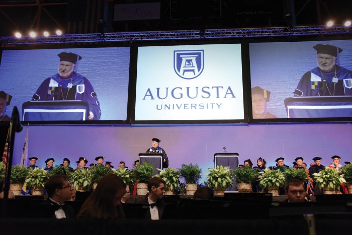 Dr. Keel speaks at commencement