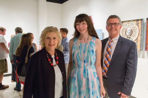 Mary S. Byrd, Susanna Bondar and Scott Thorpe (Art Department chair)