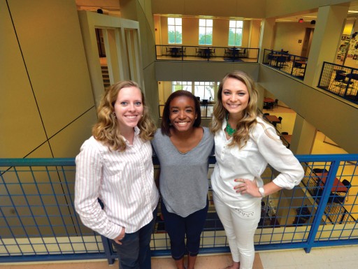 Amy Richardson, Jazmine Bates, and Madison Layton.