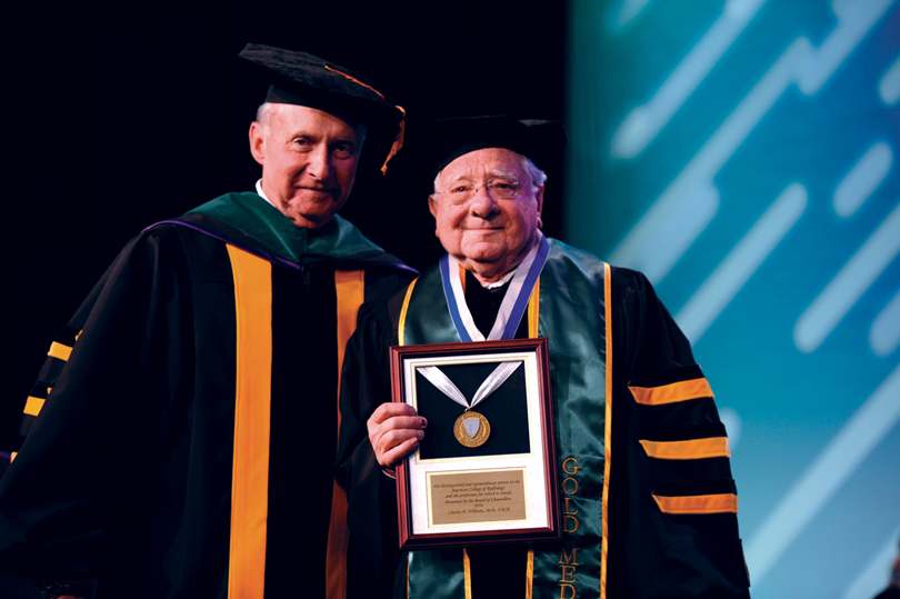 Dr. Charles Williams receives the 2016 Gold Medal from the American College of Radiology.