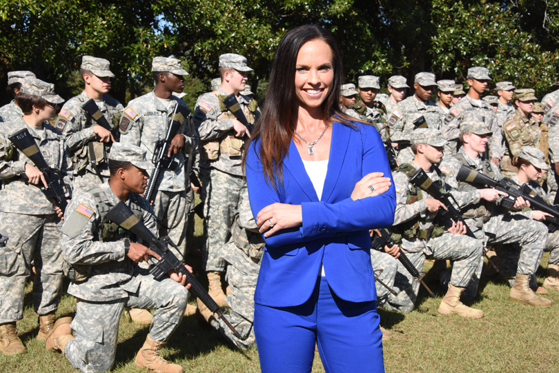 Dr. Meredith Rausch and Augusta University ROTC