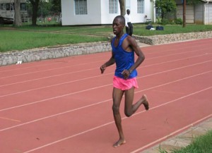Ndhlovu, age 17, competing in Zimbabwe.