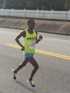 Ndhlovu running at home, in Augusta