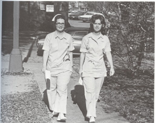 1970s nurses in pants