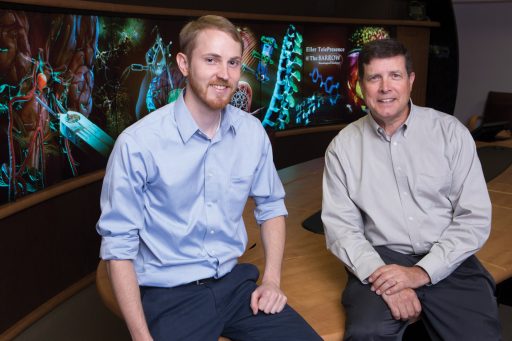 Peter Lawrence (MS '16) and Mark Schornak (MS '87)